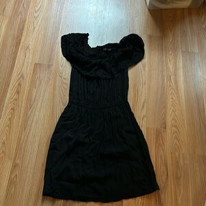 Black dress off shoulders